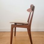 Vintage Deense Eetkamerstoel In Teak 1960 thumbnail 4