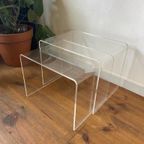 Vintage Design Nesting Tables Plexiglas Set/2 thumbnail 3