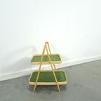 Rotan Dubbele Dienblad Met Groen Blad thumbnail 6