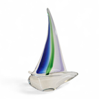 Murano Glass / Sailing Boat / 1980s thumbnail 9