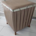 Vintage Poef Vierkant Beige Geplooid Skaileer thumbnail 8