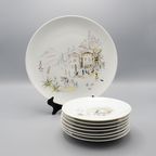 Gebak Set Hutschenreuther Italië Decor, 1950S thumbnail 2