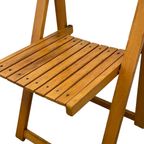 Aldo Jacober - Folding Chair Model ‘Trieste’ - Bazzani Italy - Light Oak (Wood Grain) thumbnail 5