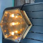 Honsel Messing Hexagon Wand / Plafond Lamp thumbnail 4