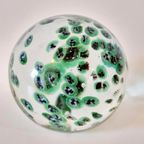 Vintage Presse Papier Paperweight Glazen Bol Murano ? thumbnail 3