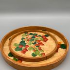 Vintage Set Dienbladen Bamboe Strawberry thumbnail 9