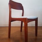 Set Van Zes Vintage Eetkamerstoelen Van Henry Kjaernulf thumbnail 11