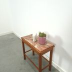 Oude Houten Tafel Met Marmeren Blad thumbnail 3