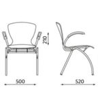 6X Bingo Eetkamerstoel Vlinderstoel Retro Design Stoelen thumbnail 12