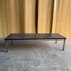 Vintage Brutalist Salontafel Leistenen Blad thumbnail 5