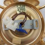Set Of 3 Vintage Sciolari Wall Lights Gold Plated Brass Italian 1960s thumbnail 6