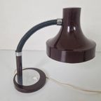 Grote Vintage Donker Paarse Space Ace Bureau Lamp. thumbnail 9