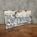 Antiek Emaille Reclamebord Cacao Bensdorp 1900 thumbnail 5
