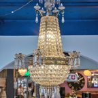 Beautiful Antique French "Sac A Perle" Chandelier thumbnail 3