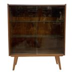 Vintage Wandkast Kast Vitrine Jaren 60 Design Glas thumbnail 6