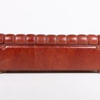 Sculptural Italian Modern Three Seat Leather Sofa / 3-Zitsbank, 1970’S thumbnail 9