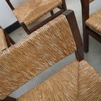 Wenge & Wicker Dining Chairs Set Of 8 'se82' Design By Martin Visser, 1970s thumbnail 5