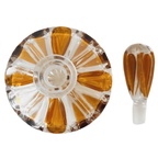 Artdeco Stijl Parfumfles Persglas Amber Transparant 1950’s thumbnail 7