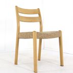 Set 6 Emc Mobler Deense Stoelen Eetkamestoelen Vintage Eiken thumbnail 10
