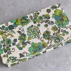 Vintage Rechthoekige Stofdoos, Groene Bloemen thumbnail 4