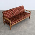 Brutalist Bank | Vintage Sofa | Jaren 60 | Eiken thumbnail 4