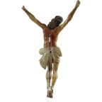 Corpus Hout Polychroom Antiek Christi 18de Eeuw Sculptuur Beeld 33cm thumbnail 5
