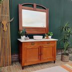 Antieke Art Deco Spiegel Xl Houten Badkamerspiegel Jr 20 thumbnail 10