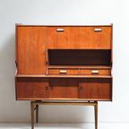 Vintage Retro Teak Midcentury Highboard Wandkast thumbnail 2