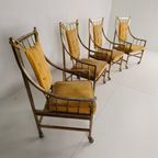Unieke Set Eetkamer- En Loungestoelen In Mid-Century Stijl – Verguld, Gemaakt Tussen 1940-1948 thumbnail 20