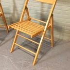 Set Van 2 Vintage Houten Klapstoelen thumbnail 6