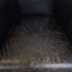 Zwarte Rundleren Aviator Fauteuil Met Een Strak Design En Een Leuke Vormgeving thumbnail 2