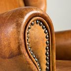 Wingback Fauteuil Schapenleer Klassiek thumbnail 3