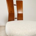 70'S Brutalist Dining Chairs - Bouclé Fabric thumbnail 7