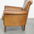 Comfortabele En Charmante Schapenleren Armchair/ Fauteuil thumbnail 6