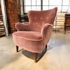 Vintage Roze Fauteuil/ Eenzit / Clubzetel thumbnail 7