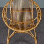 Bijzondere Rotan Fauteuil, Rohé Noordwolde, 1950 thumbnail 7