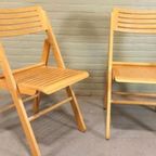Set Van 2 Vintage Houten Klapstoelen, Ikea thumbnail 7