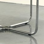 Vintage Ronde Marmeren Eettafel Met Buisframe Onderstel thumbnail 9
