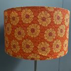 Orange Flowerprint Shade Floor Lamp 1960S thumbnail 10