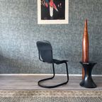 4X Willy Rizzo “All-Black” Chairs For Cidue, Ca 70S thumbnail 15