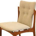 Set Van 4 Vamdrup Eetkamerstoelen 'nyhavn' Vintage thumbnail 17