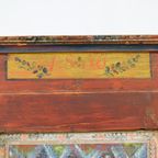 Antieke Beschilderde Bruidskast 1856 thumbnail 10