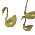 Vintage Zwanen Messing Koper Set Van 4 MTC Brass thumbnail 10