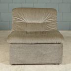 Mid-Century Modulaire Bank – Velours Pepitastof – Jaren 70 thumbnail 11