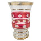 Artdeco Booms Glas De Rupel Vaas Rood Goud 1930’s thumbnail 4