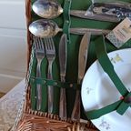 Vintage Picknickmand Van Optima England, Uniek & Duurzaam Gerestyled thumbnail 9
