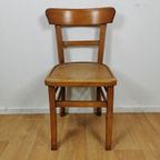 Vintage Houten Bistrostoelen, Café Stoelen, Eetkamerstoelen Set Prijs thumbnail 9