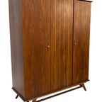 Vintage Kledingkast Wandrobe Jaren 60 Teak Design Kast thumbnail 17