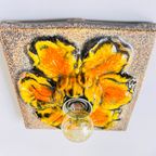 Keramische Wandlamp Hustadt Leuchten Germany ‘70 thumbnail 3