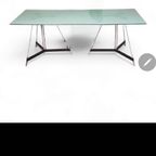 Italian Tripod Table / Mat Glass Table Top / Gabriel Teixidós thumbnail 6
